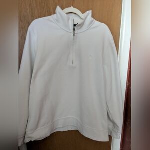 Brooks Brothers White Half Zip Shirt